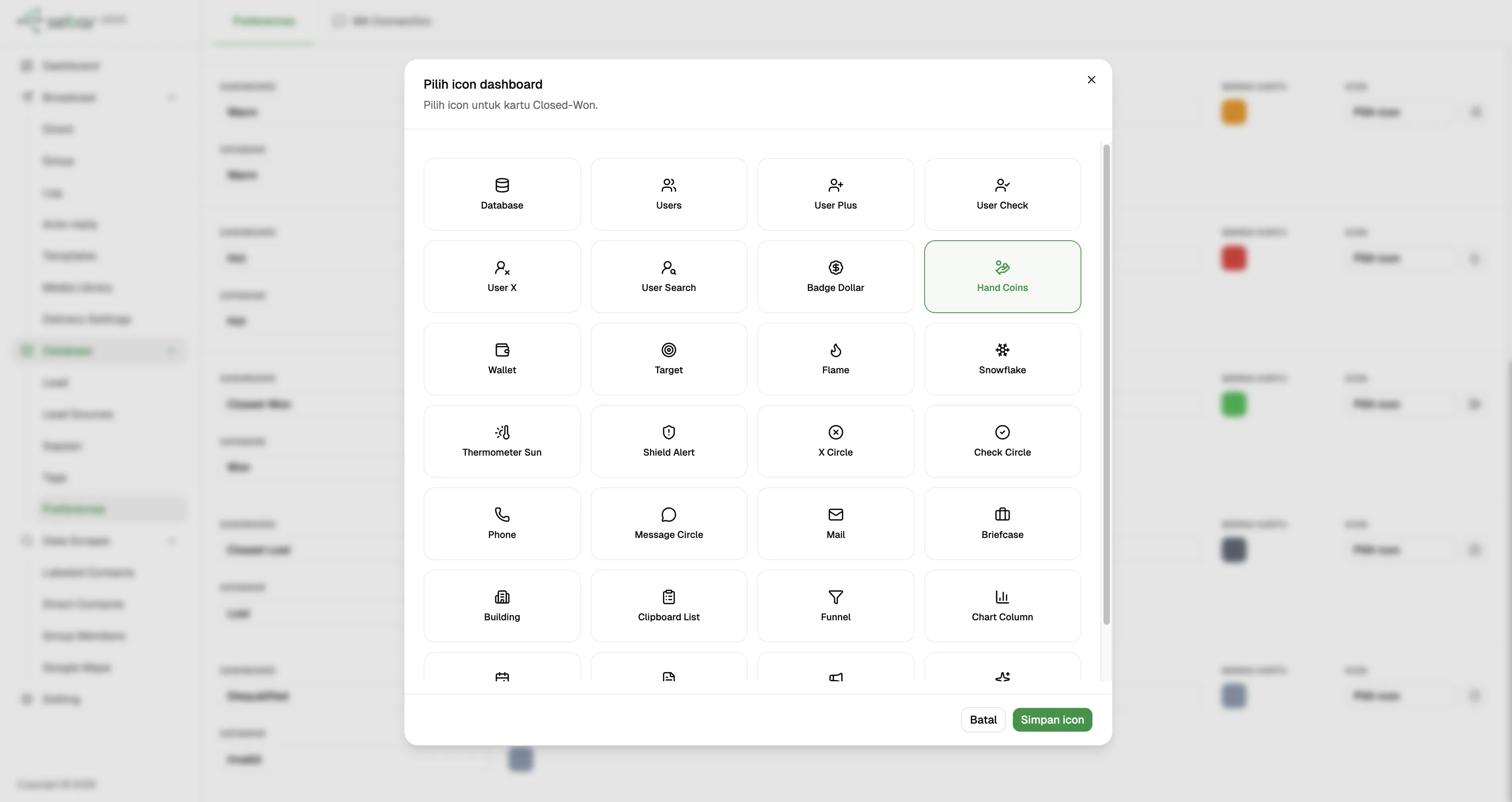 Sistem Setup Fleksibel Dashboard