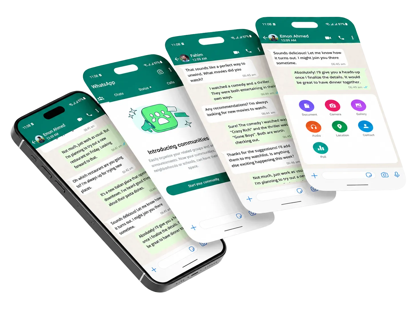 WhatsApp CRM Mockup