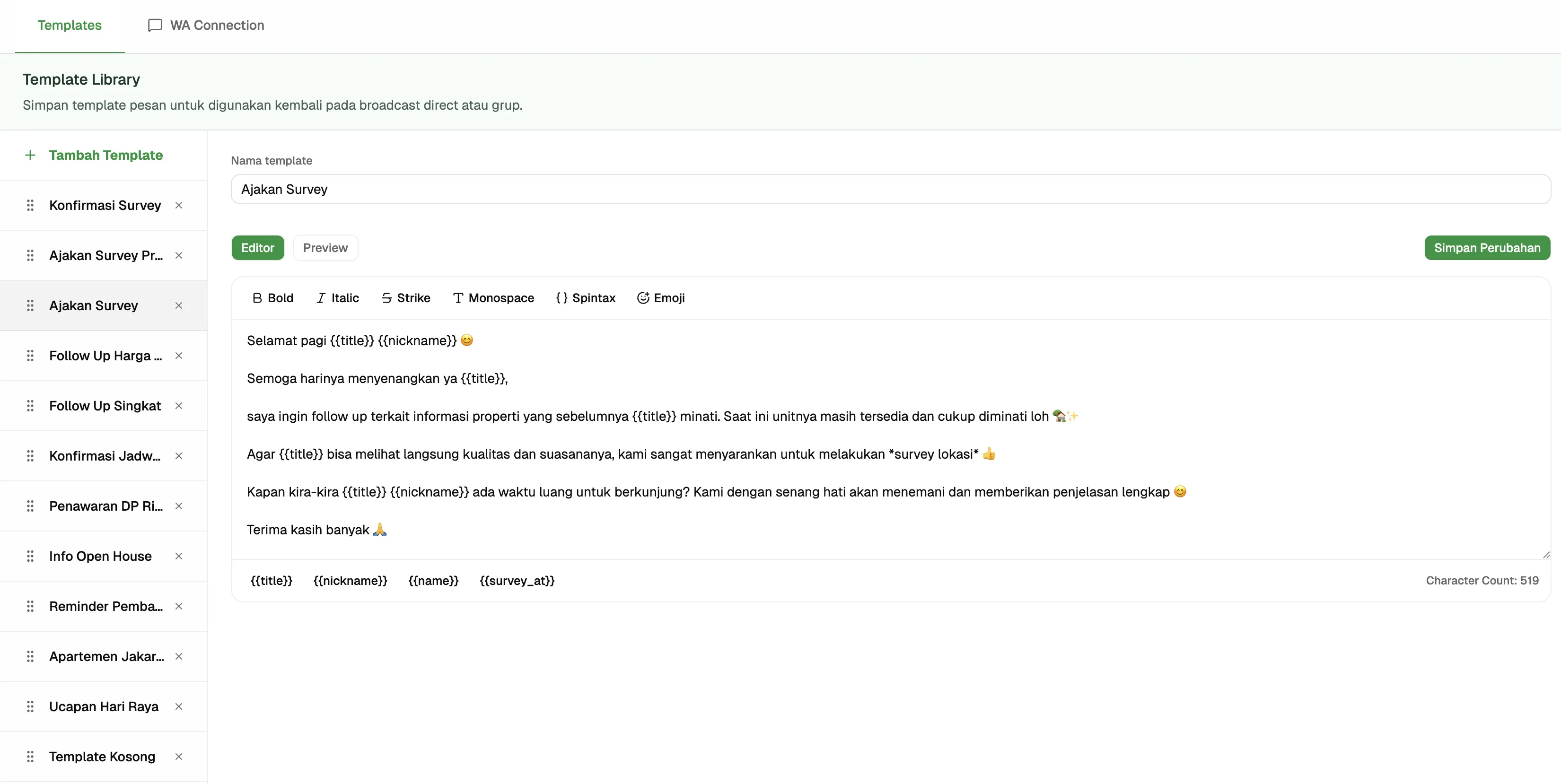 Template & Media Library Dashboard